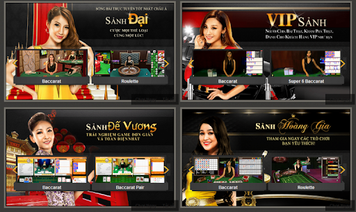 Nhiều sảnh live đẳng cấp, chuyên nghiệp